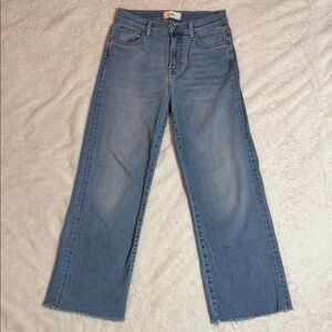 7 For All Mankind Alexa Cropped Wide Leg Jeans, High Waist